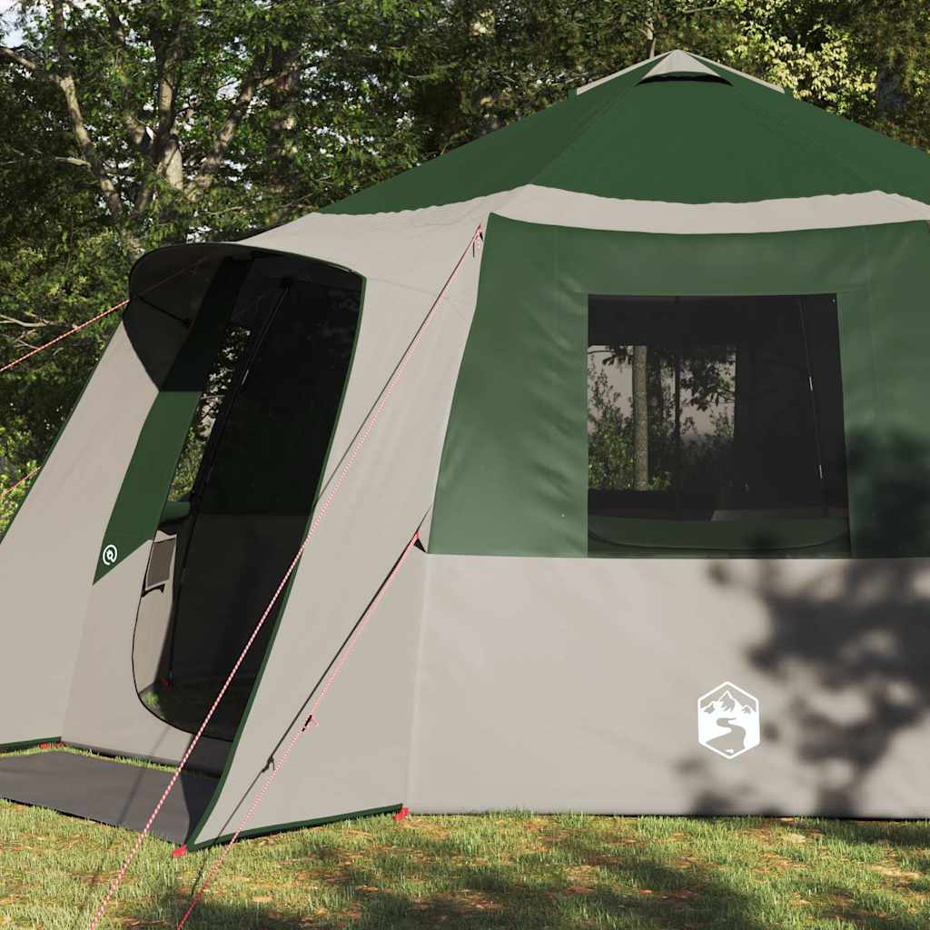 Canopy Tent with Roof Green and Grey 500 x 500 x 294 cm