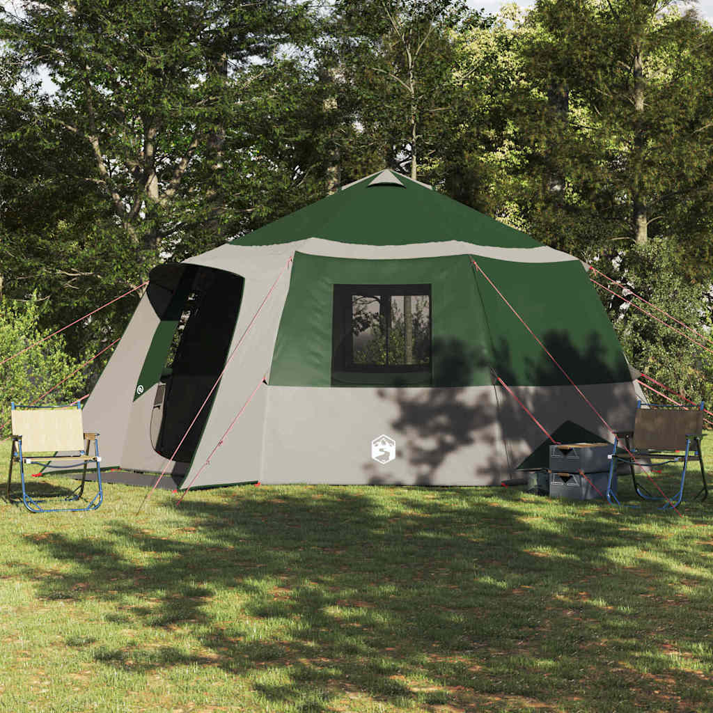 Canopy Tent with Roof Green and Grey 500 x 500 x 294 cm