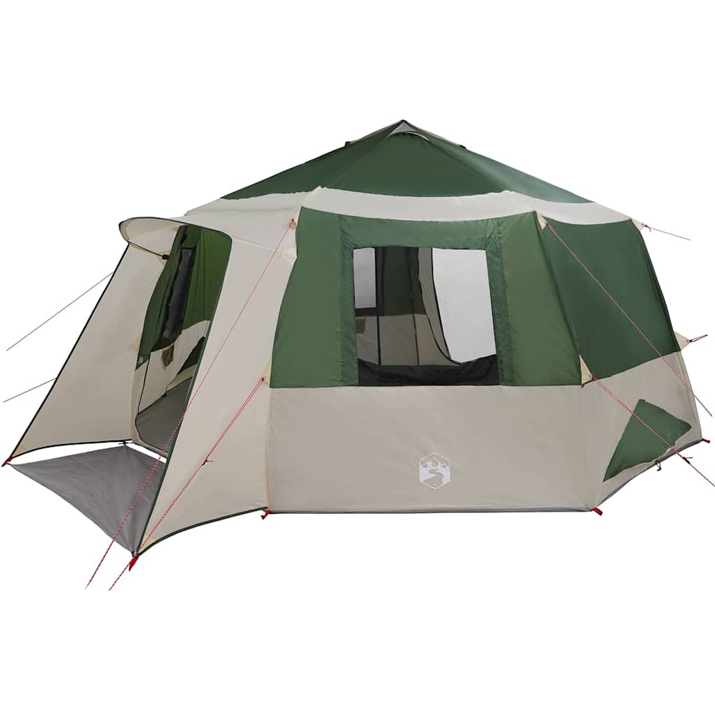 Canopy Tent with Roof Green and Grey 500 x 500 x 294 cm