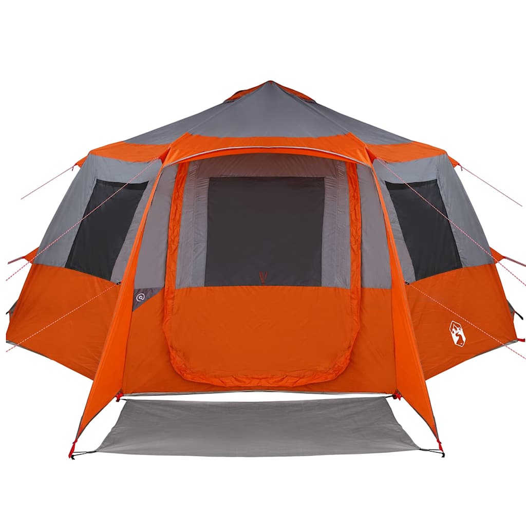 Canopy Tent with Roof Grey and Orange 500 x 500 x 294 cm