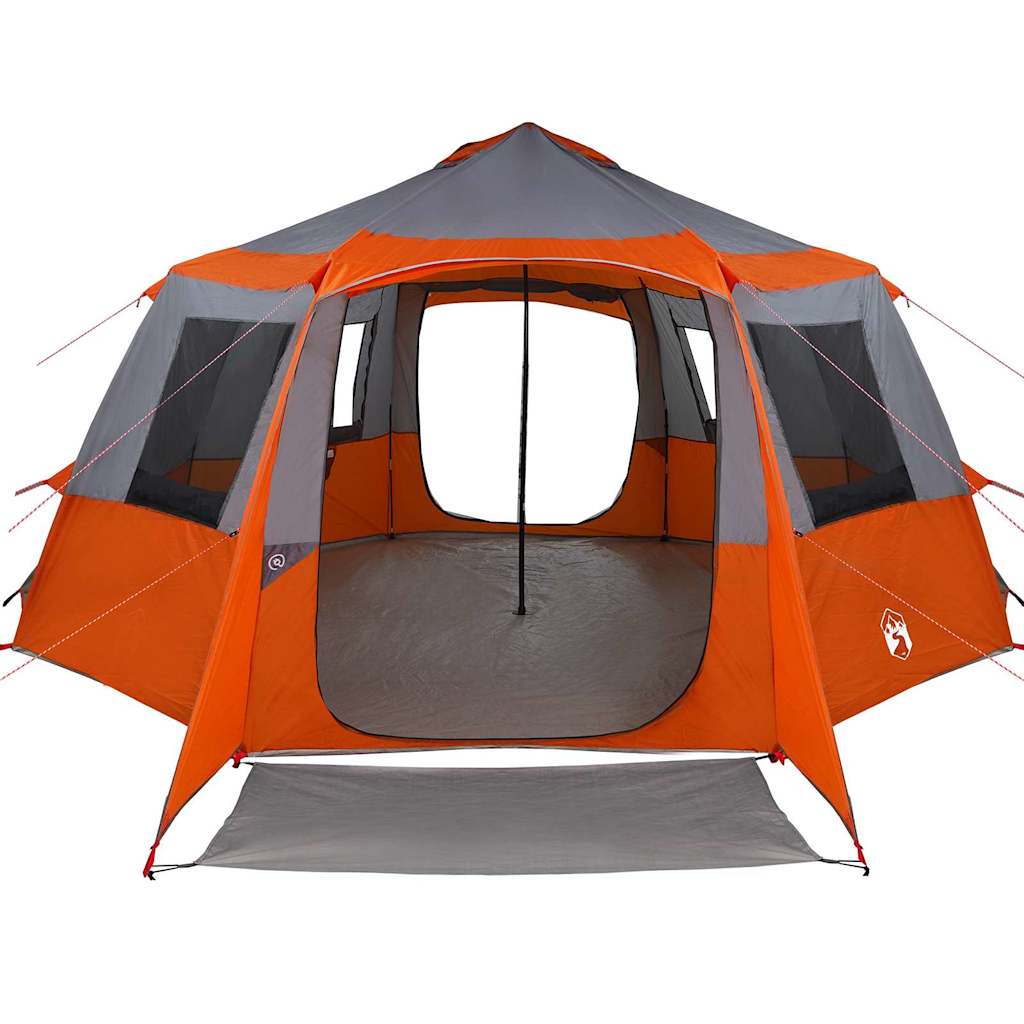 Canopy Tent with Roof Grey and Orange 500 x 500 x 294 cm