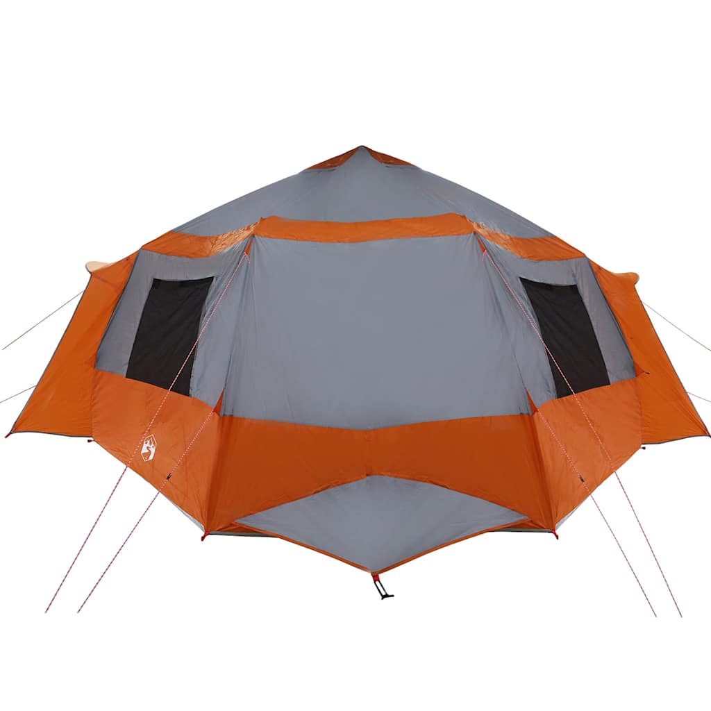 Canopy Tent with Roof Grey and Orange 500 x 500 x 294 cm