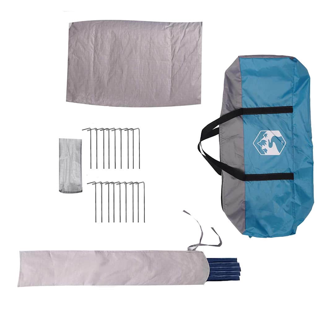 Tipi telts ar jumtu Zila un Pelēka 490 x 410 x 210 cm