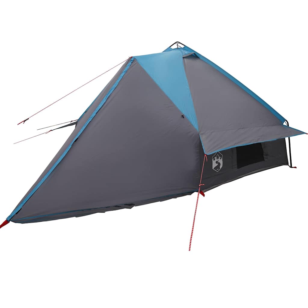 Teepee palapinė su stogu Mėlyna ir Pilka 490 x 410 x 210 cm