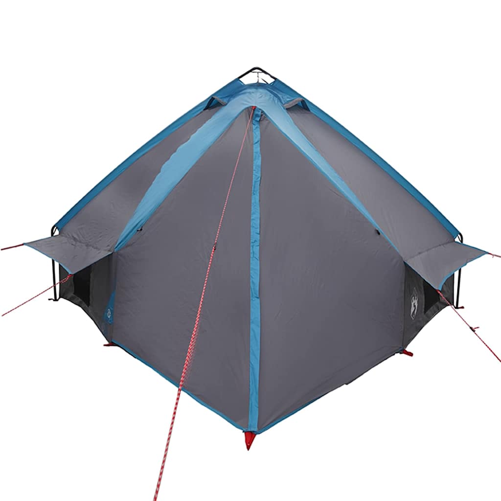 Teepee palapinė su stogu Mėlyna ir Pilka 490 x 410 x 210 cm