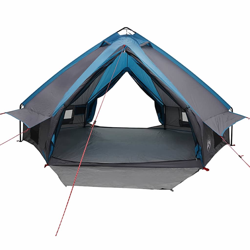 Teepee palapinė su stogu Mėlyna ir Pilka 490 x 410 x 210 cm