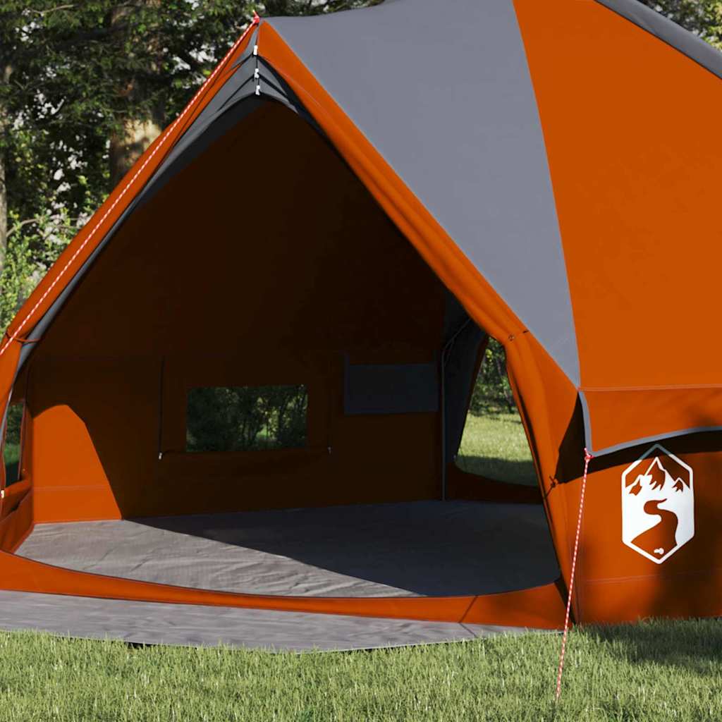 Tipi telts ar jumtu Pelēka un oranža 490 x 410 x 210 cm