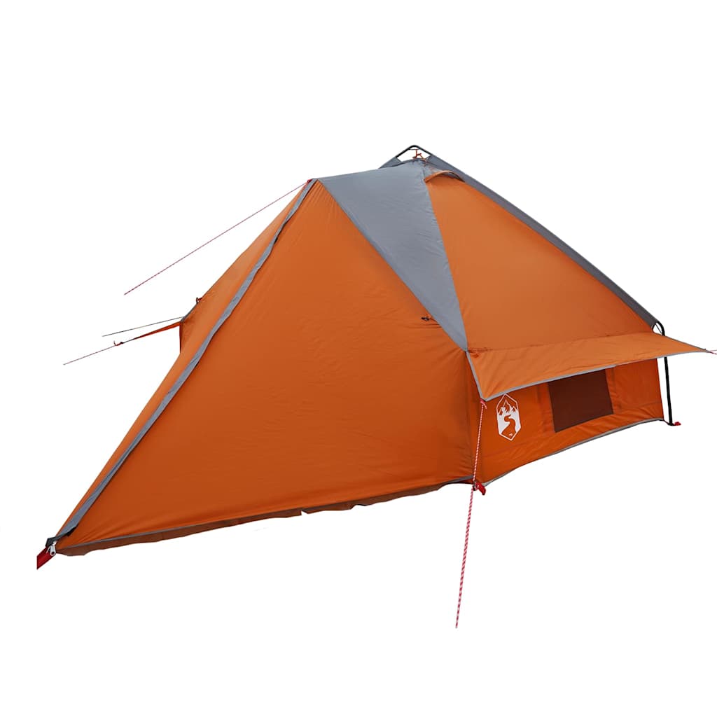 Tipi telts ar jumtu Pelēka un oranža 490 x 410 x 210 cm