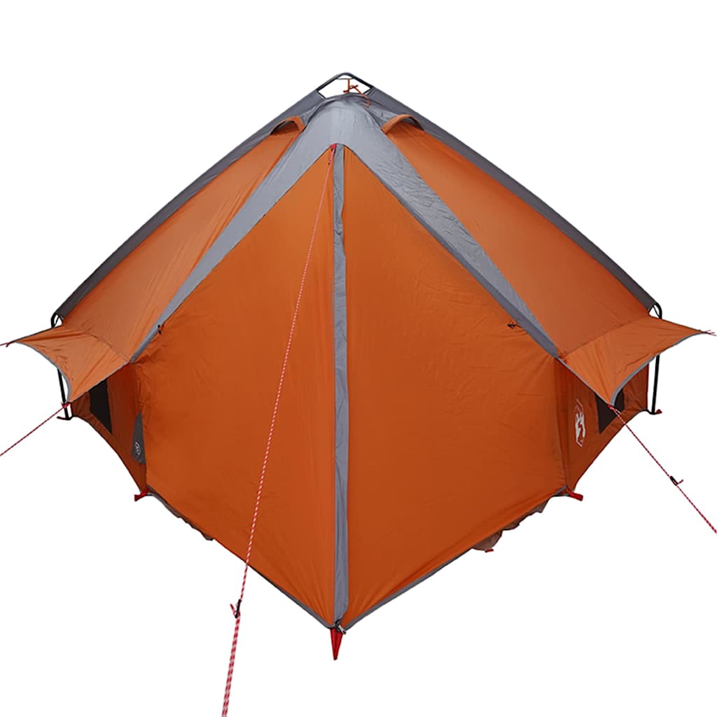 Tipi telts ar jumtu Pelēka un oranža 490 x 410 x 210 cm