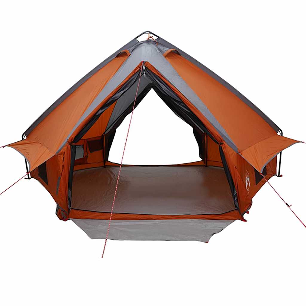 Tipi telts ar jumtu Pelēka un oranža 490 x 410 x 210 cm