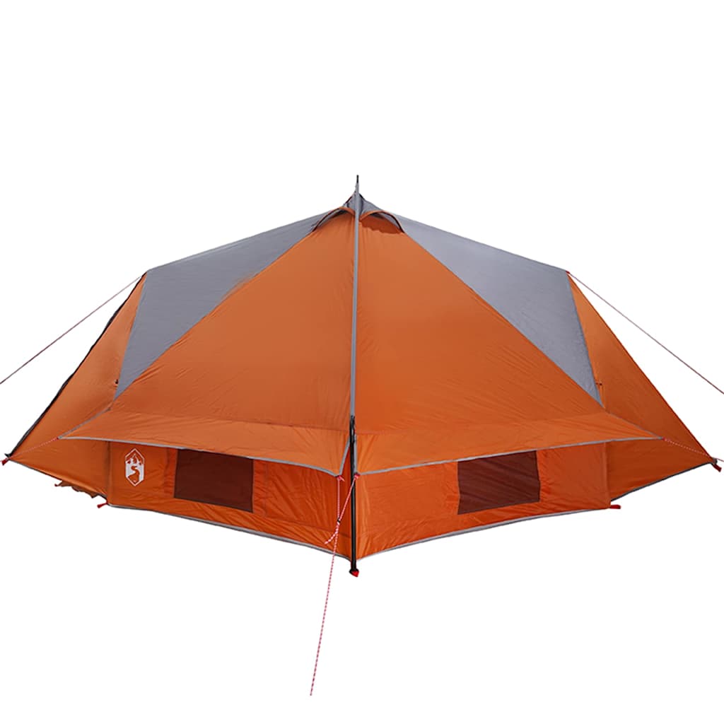 Tipi telts ar jumtu Pelēka un oranža 490 x 410 x 210 cm
