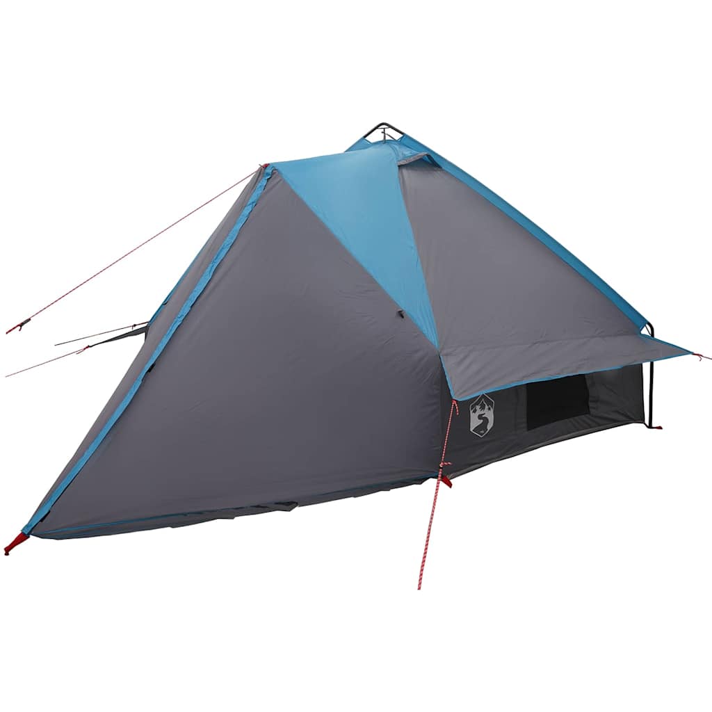 Teepee palapinė su stogu Mėlyna ir Pilka 490 x 410 x 210 cm
