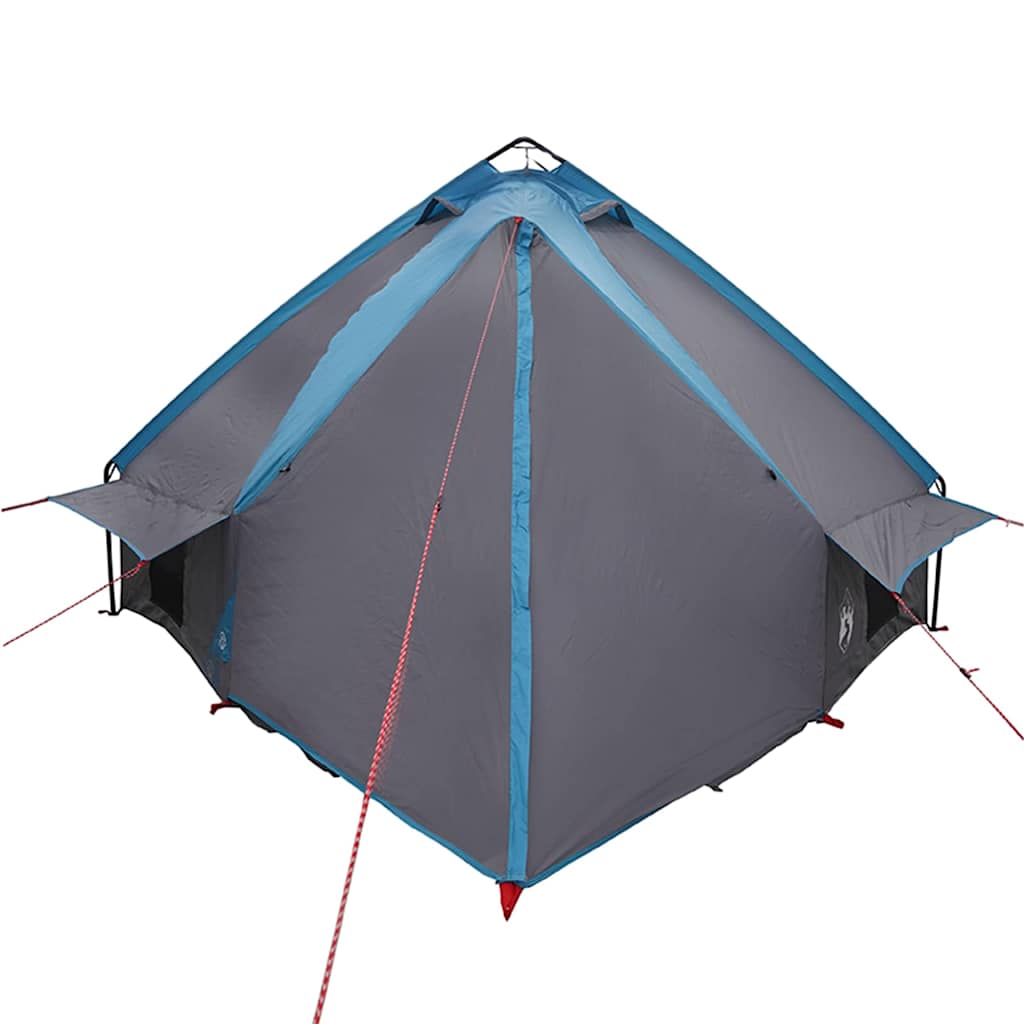 Teepee palapinė su stogu Mėlyna ir Pilka 490 x 410 x 210 cm