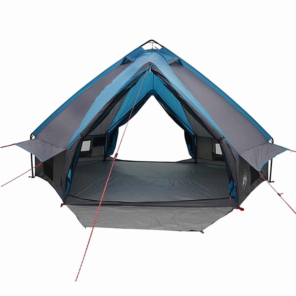 Teepee palapinė su stogu Mėlyna ir Pilka 490 x 410 x 210 cm