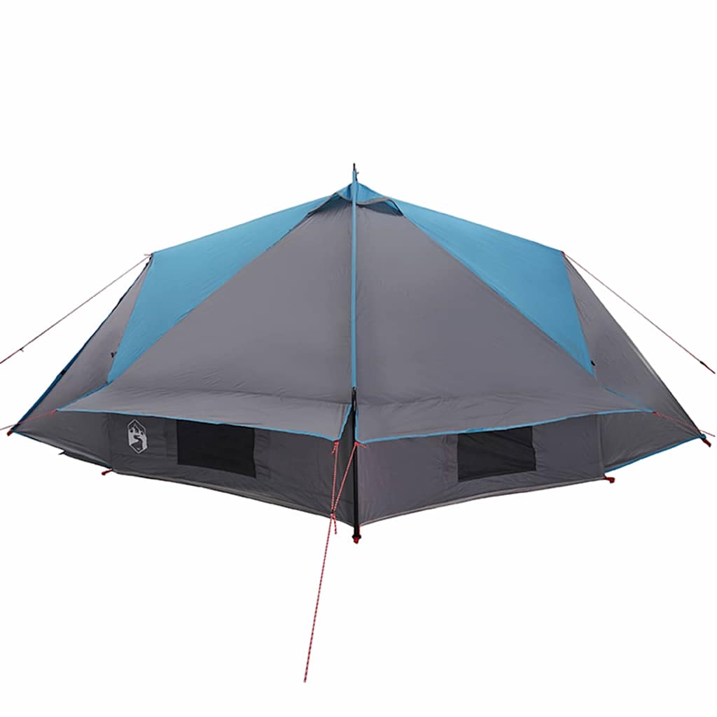 Teepee palapinė su stogu Mėlyna ir Pilka 490 x 410 x 210 cm