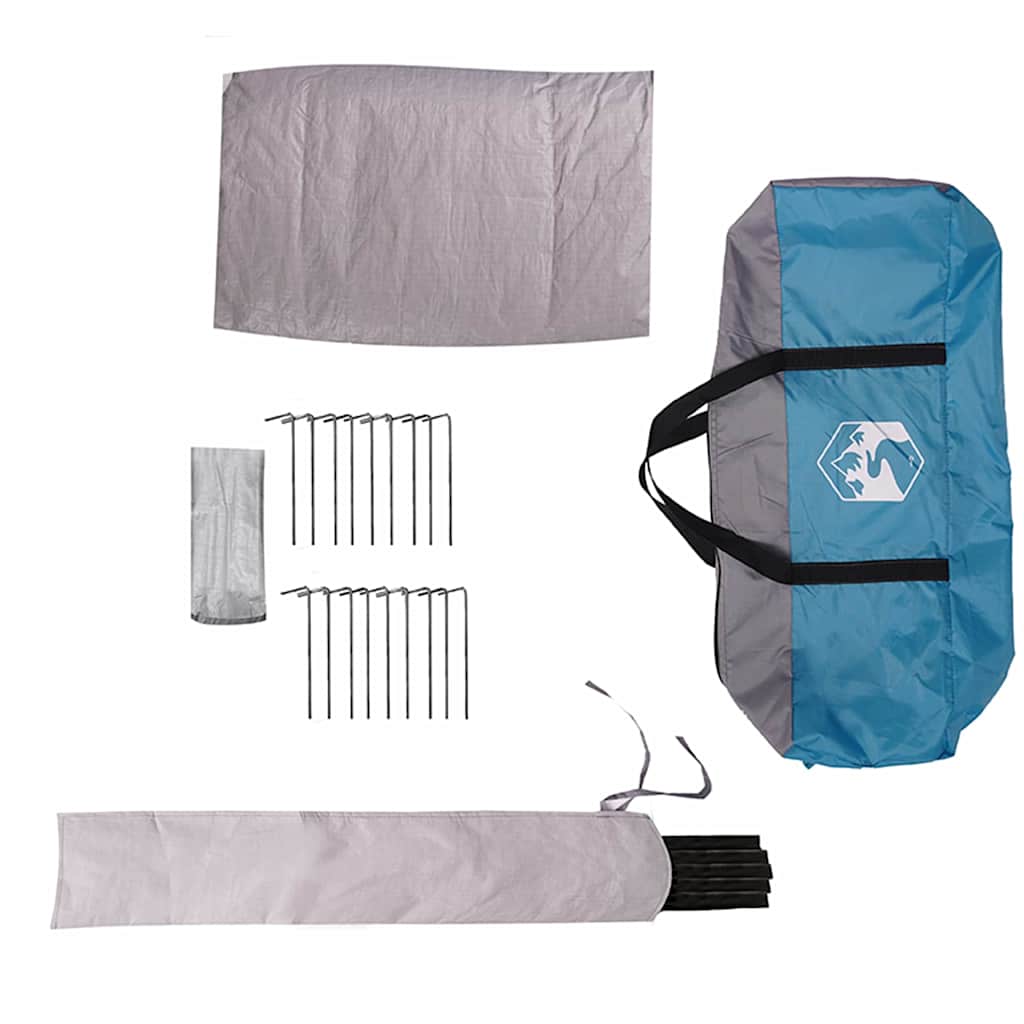 Tipi telts ar jumtu Zila un Pelēka 490 x 410 x 210 cm