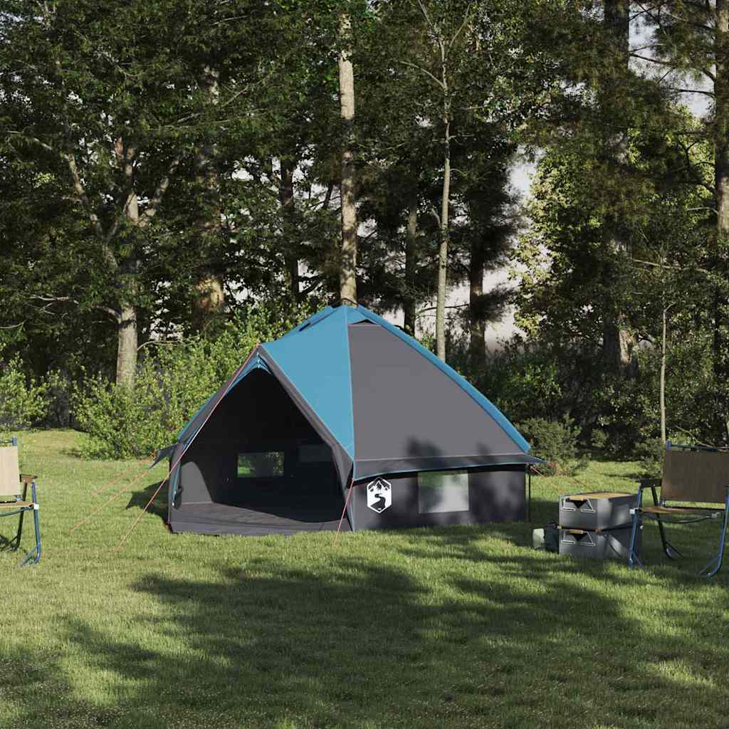 Tipi telts ar jumtu Zila un Pelēka 490 x 410 x 210 cm