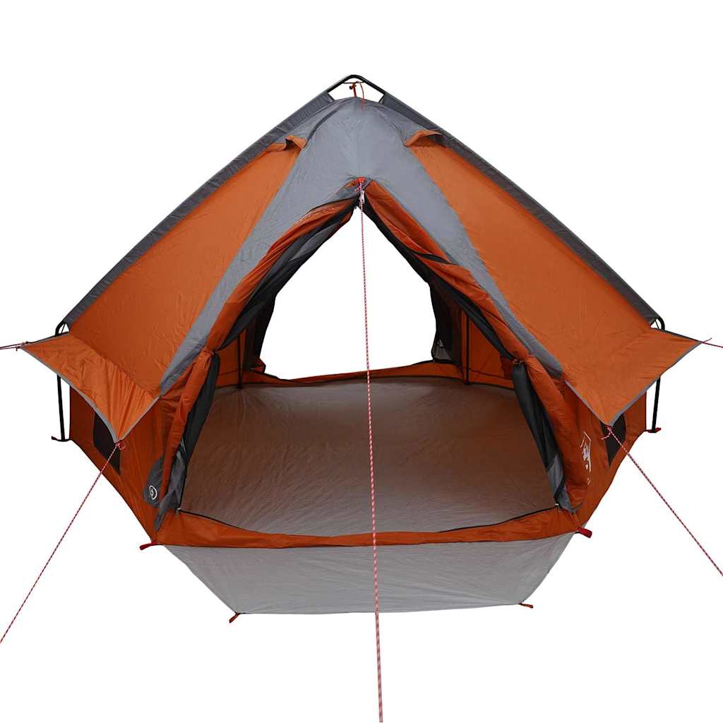Tipi telts ar jumtu Pelēka un oranža 490 x 410 x 210 cm