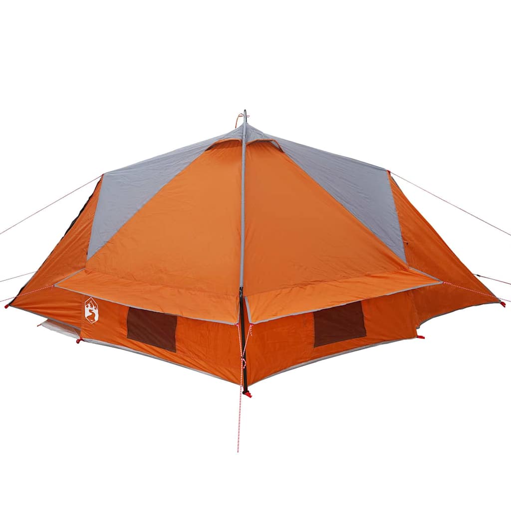 Tipi telts ar jumtu Pelēka un oranža 490 x 410 x 210 cm