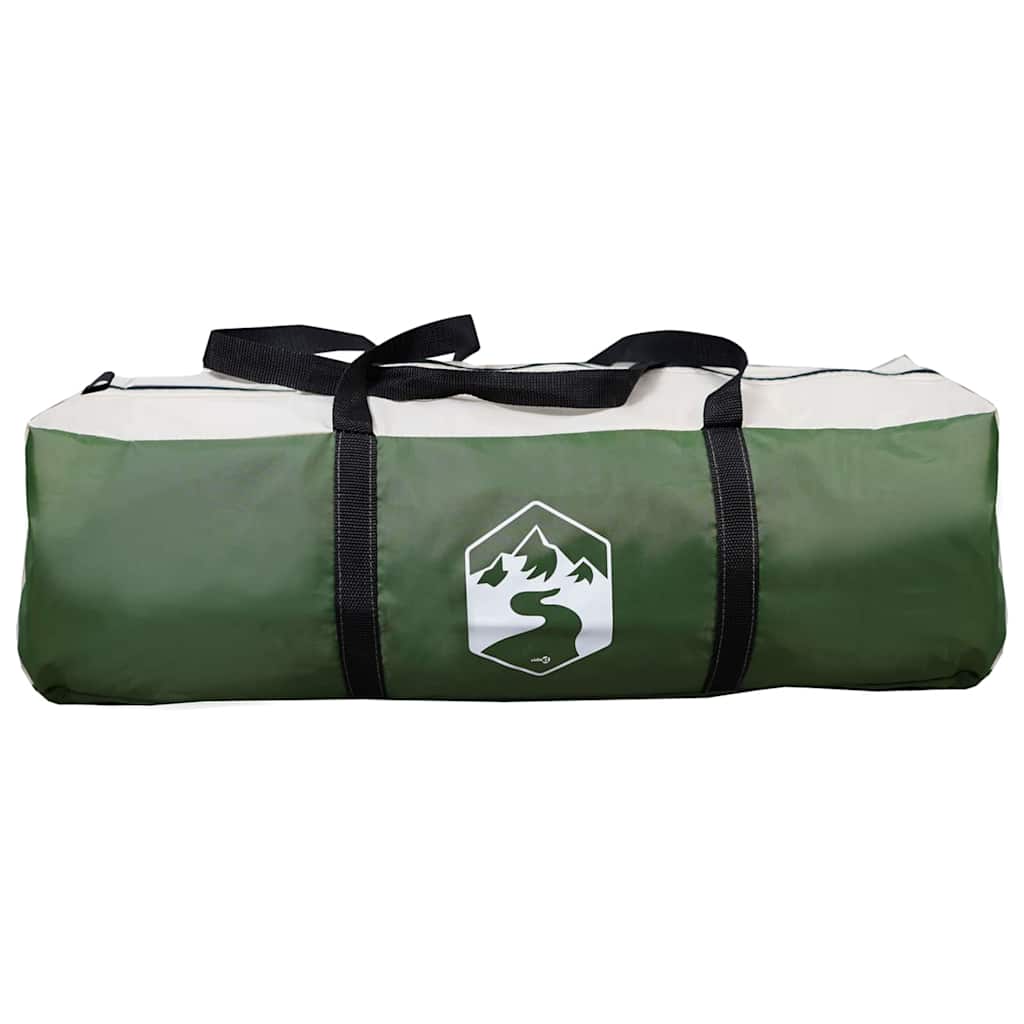 Family Tent with Roof Green and White 324 x 255 x 230 cm