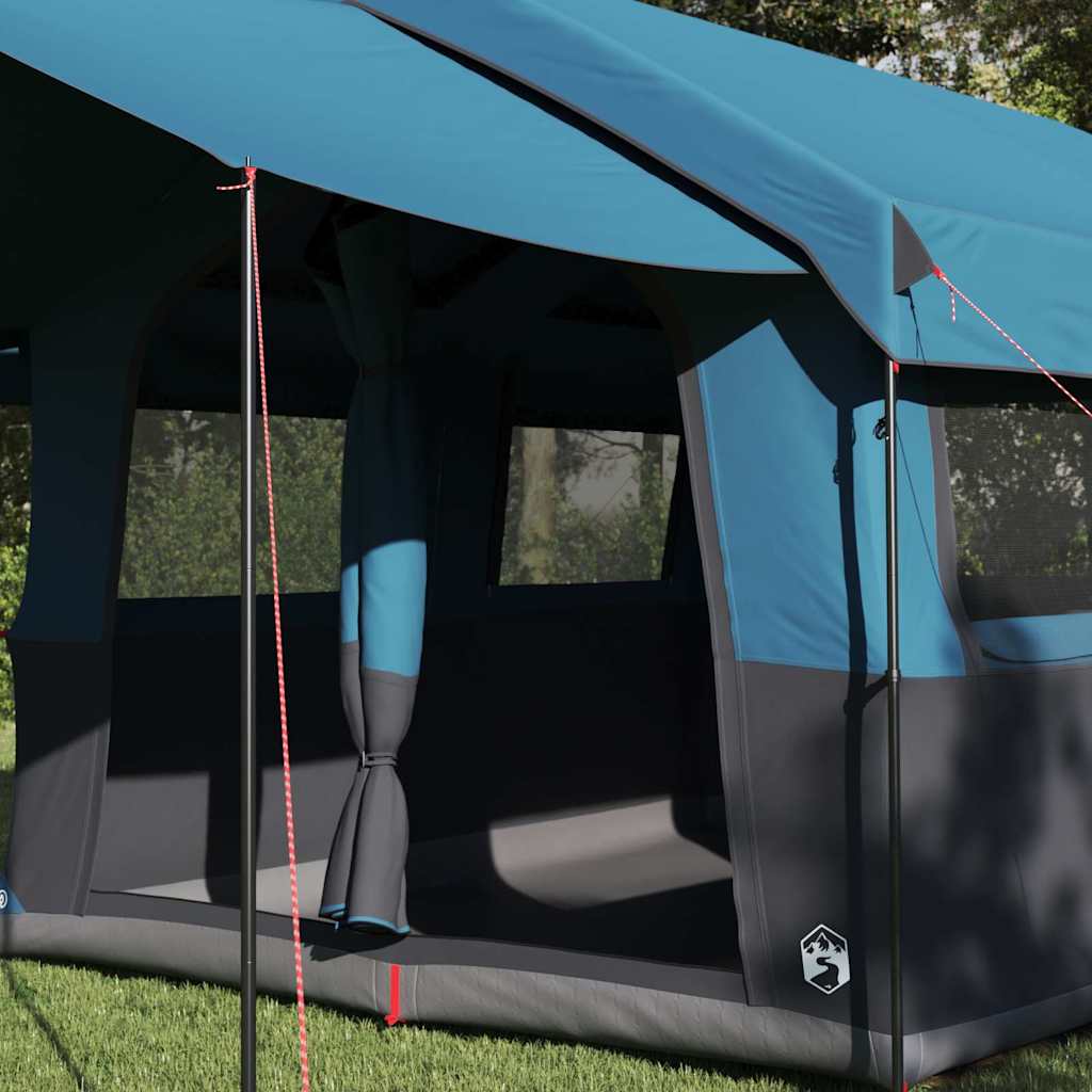Family Tent with Roof Blue and Gray 324 x 255 x 230 cm