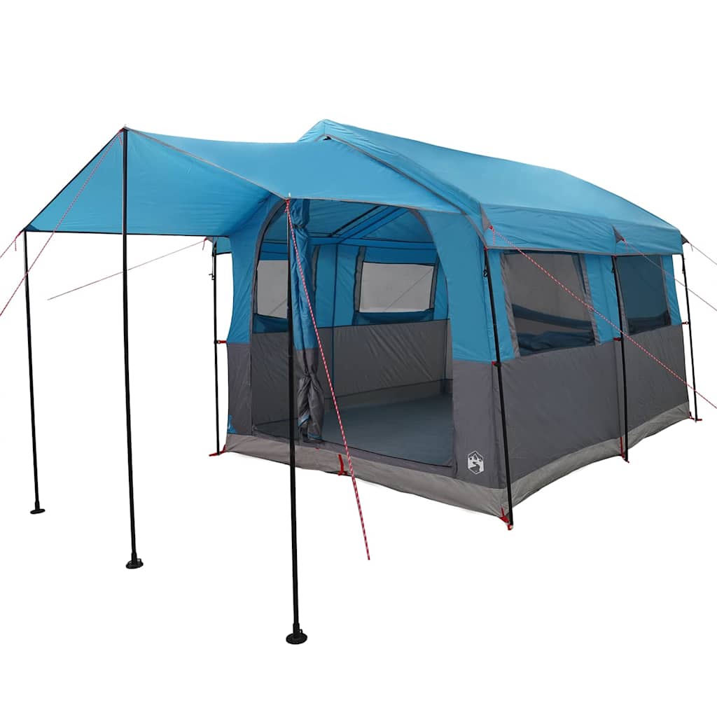 Family Tent with Roof Blue and Gray 324 x 255 x 230 cm