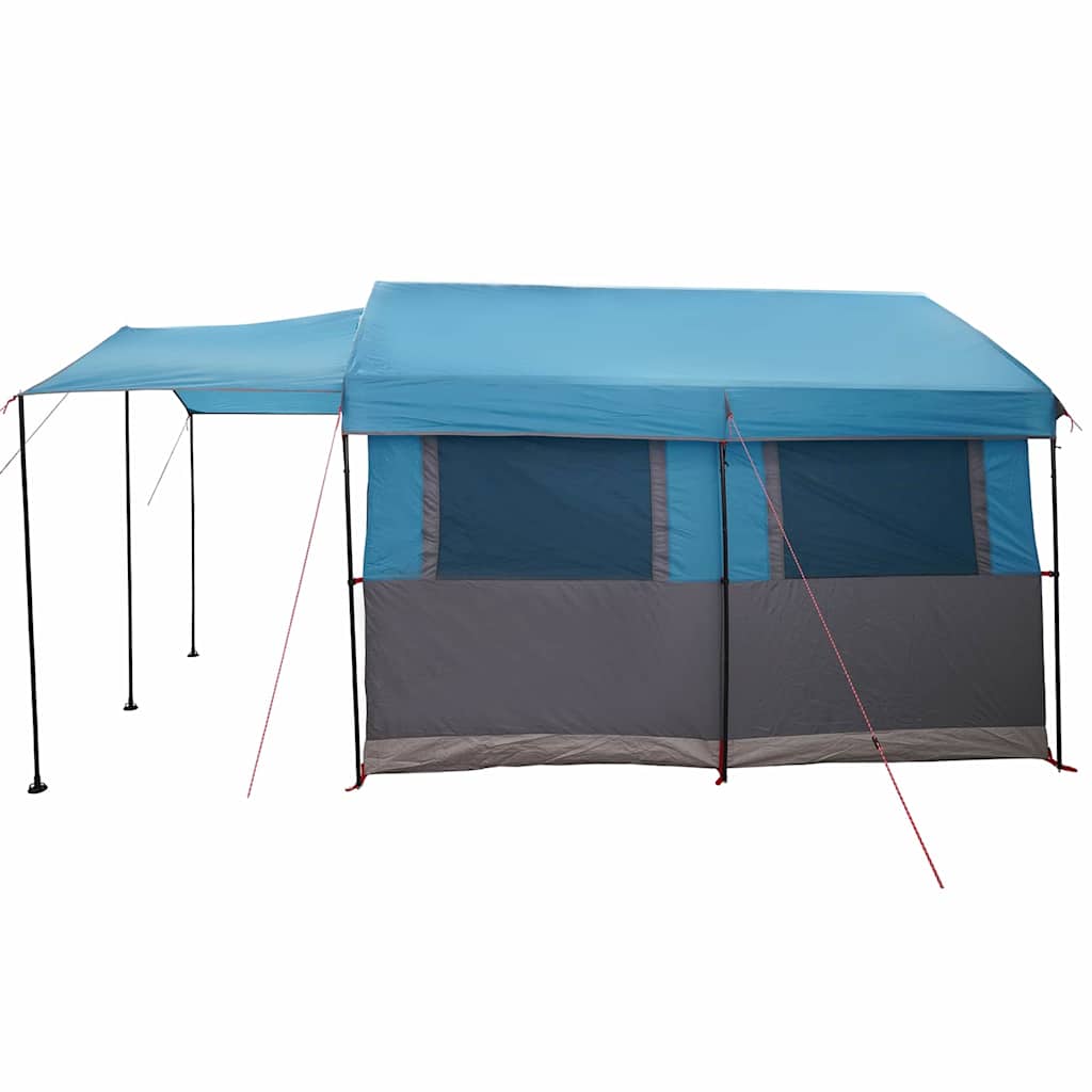 Family Tent with Roof Blue and Gray 324 x 255 x 230 cm