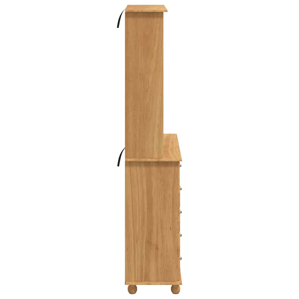 Hutch „ASKIM“ Medaus ruda 91x40x199.5 cm Kietas medis Pinija