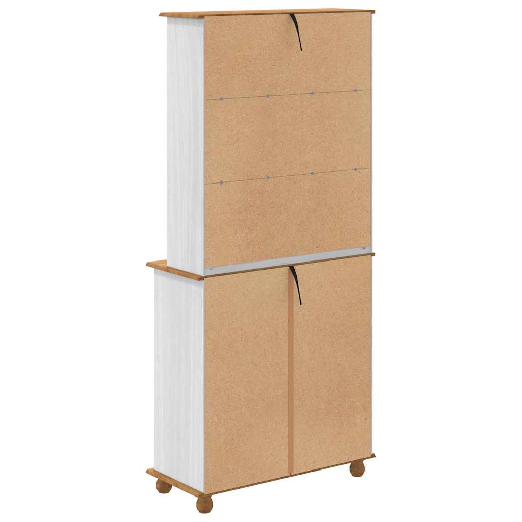 hutch “ASKIM” balta 91x40x199.5 cm kieta mediena pušis