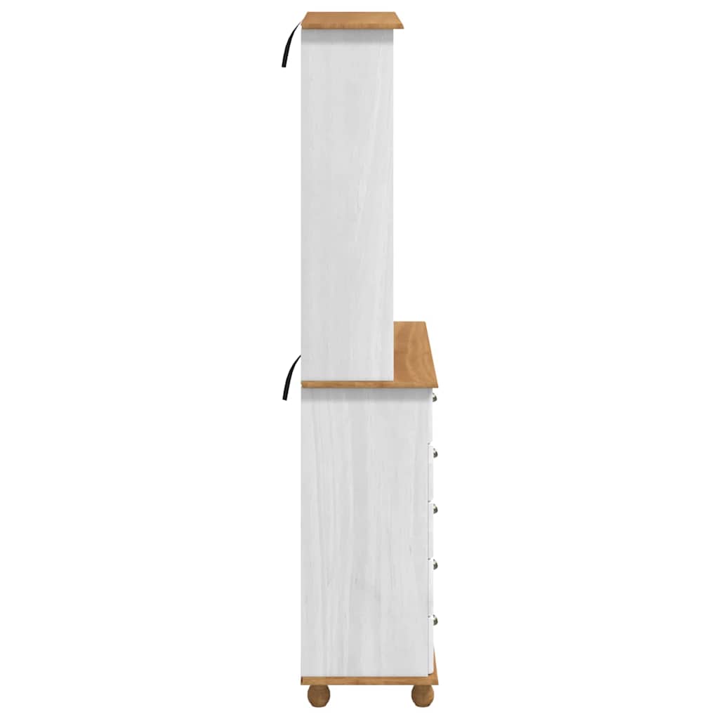 hutch “ASKIM” balta 91x40x199.5 cm kieta mediena pušis