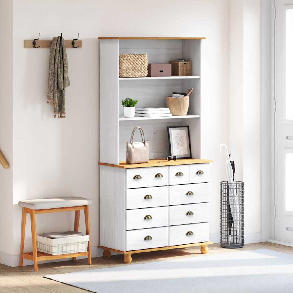 hutcas “ASKIM” baltas 91x40x183 cm kieta pušies mediena