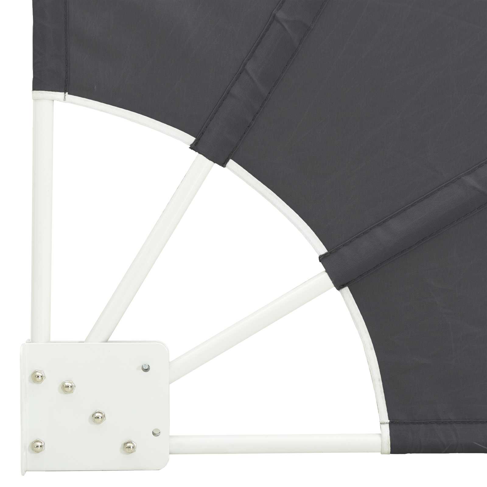 Balkono privatumo ekranas 115 x 115 cm Poliesteris Antracito