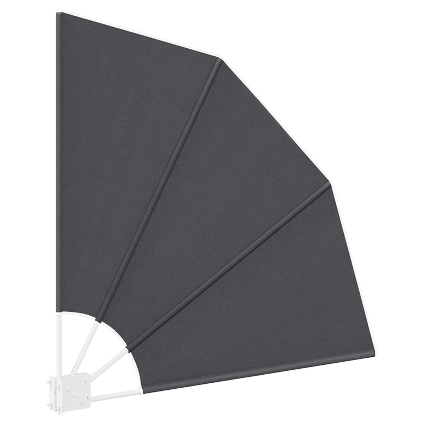 Balkono privatumo ekranas 115 x 115 cm Poliesteris Antracito