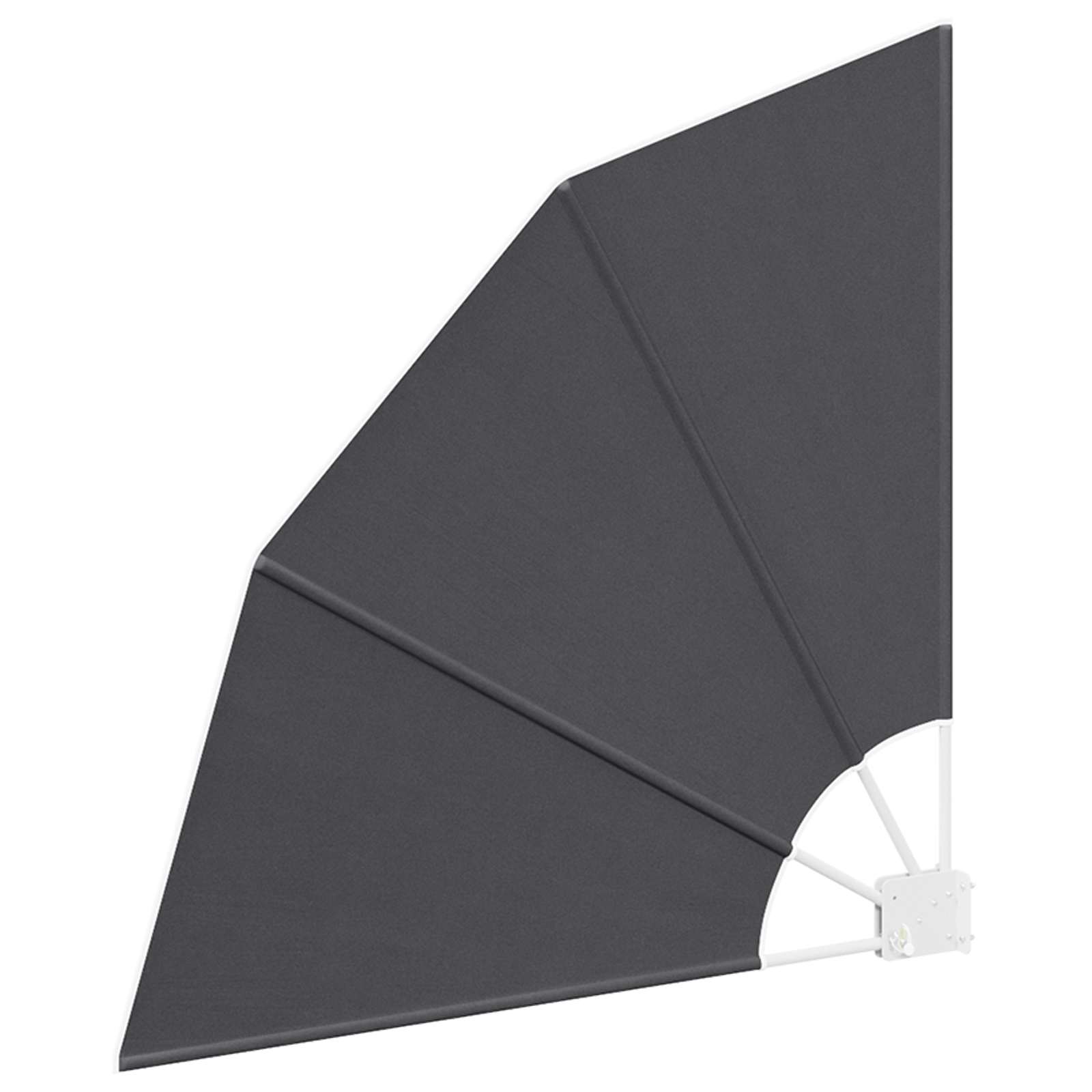 Balkono privatumo ekranas 115 x 115 cm Poliesteris Antracito