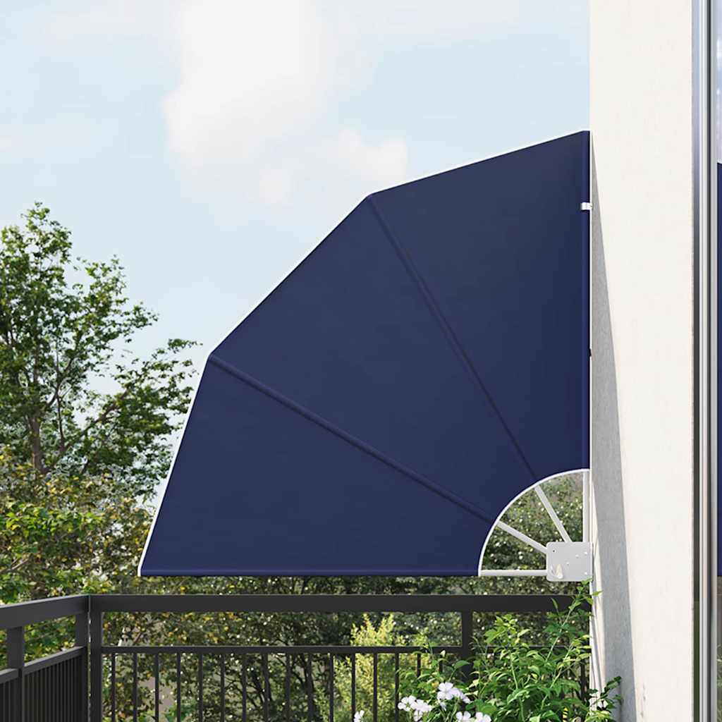 Balcony Privacy Screen Dark Blue 115 x 115 cm Fabric