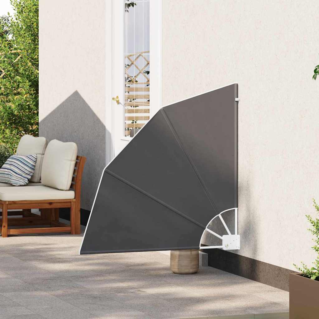 Balkona privātuma siets Melns 115 x 115 cm audums