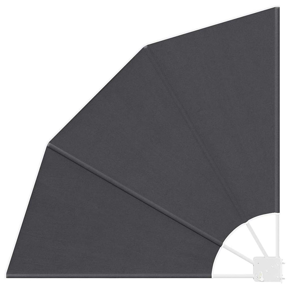 Balkono privatumo ekranas 115 x 115 cm Poliesteris Juoda