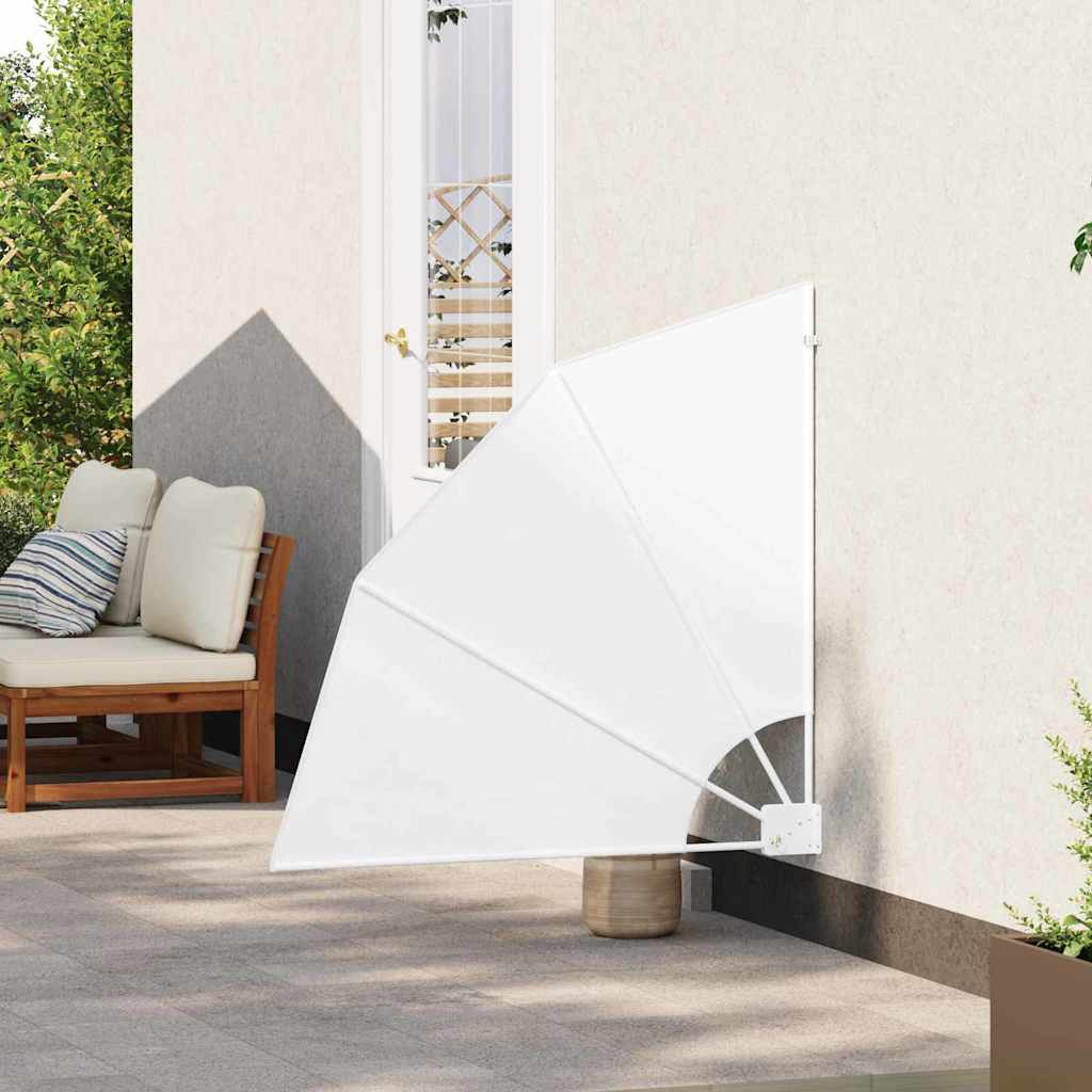 Balkono privatumo ekranas Balta 115 x 115 cm Poliesteris