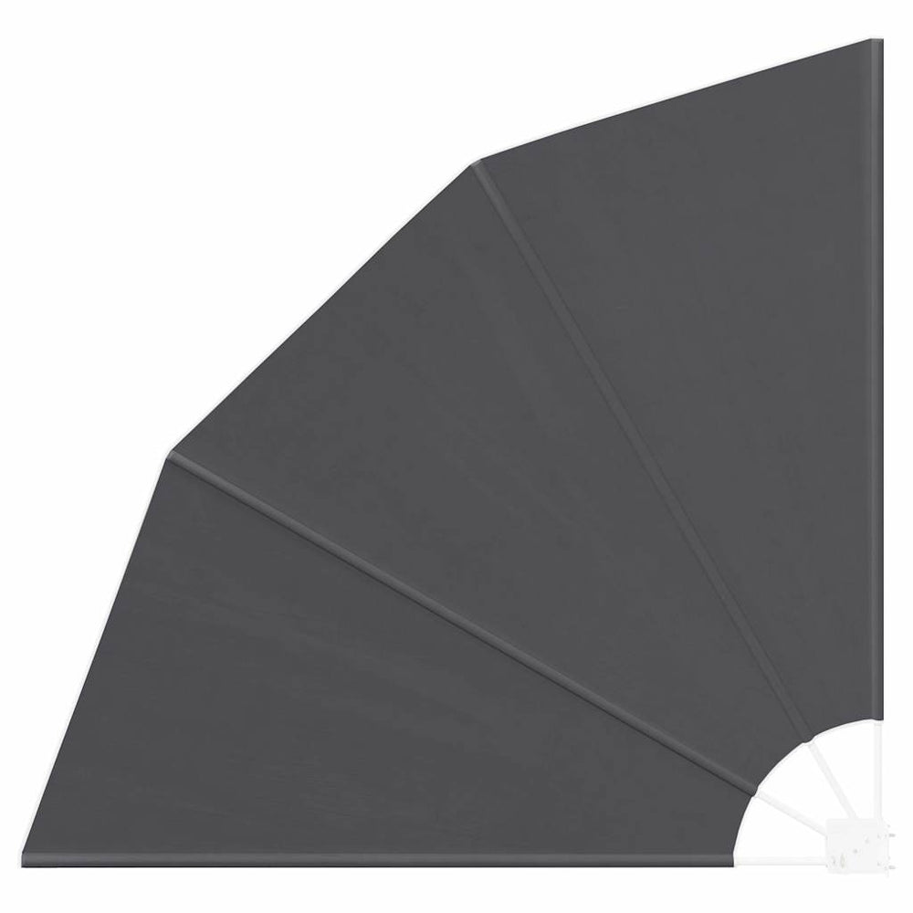 Balcony privacy screen Black 140 x 140 cm fabric
