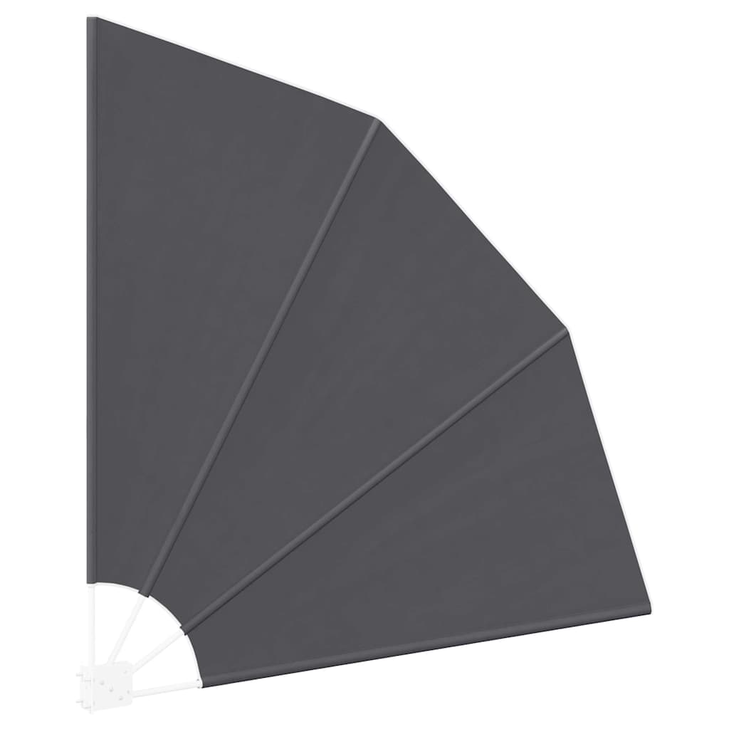 Balcony privacy screen Black 140 x 140 cm fabric