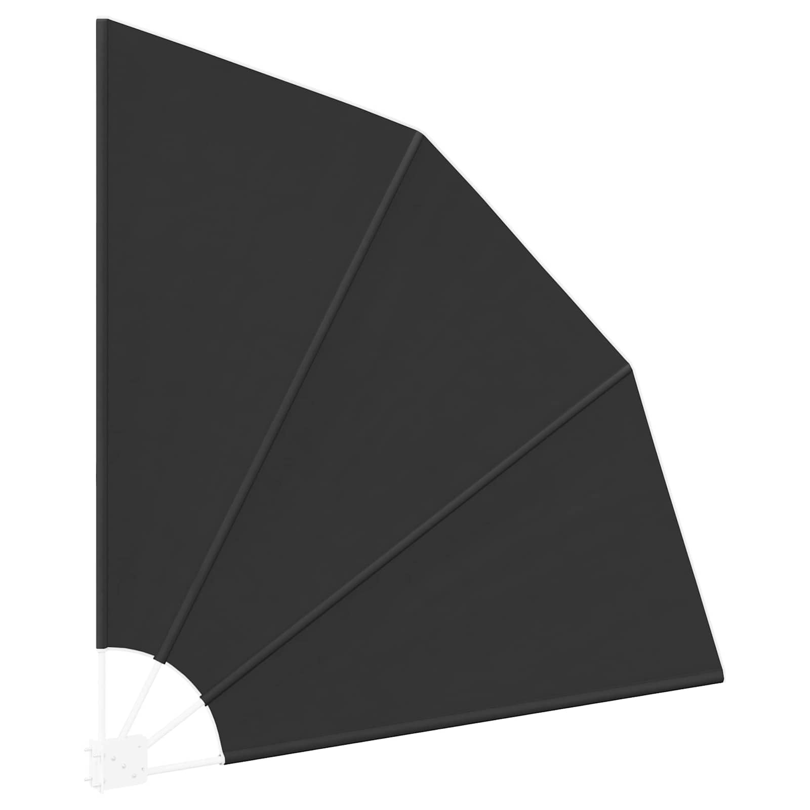 Balkono privatumo ekranas 140 x 140 cm Poliesteris Juoda