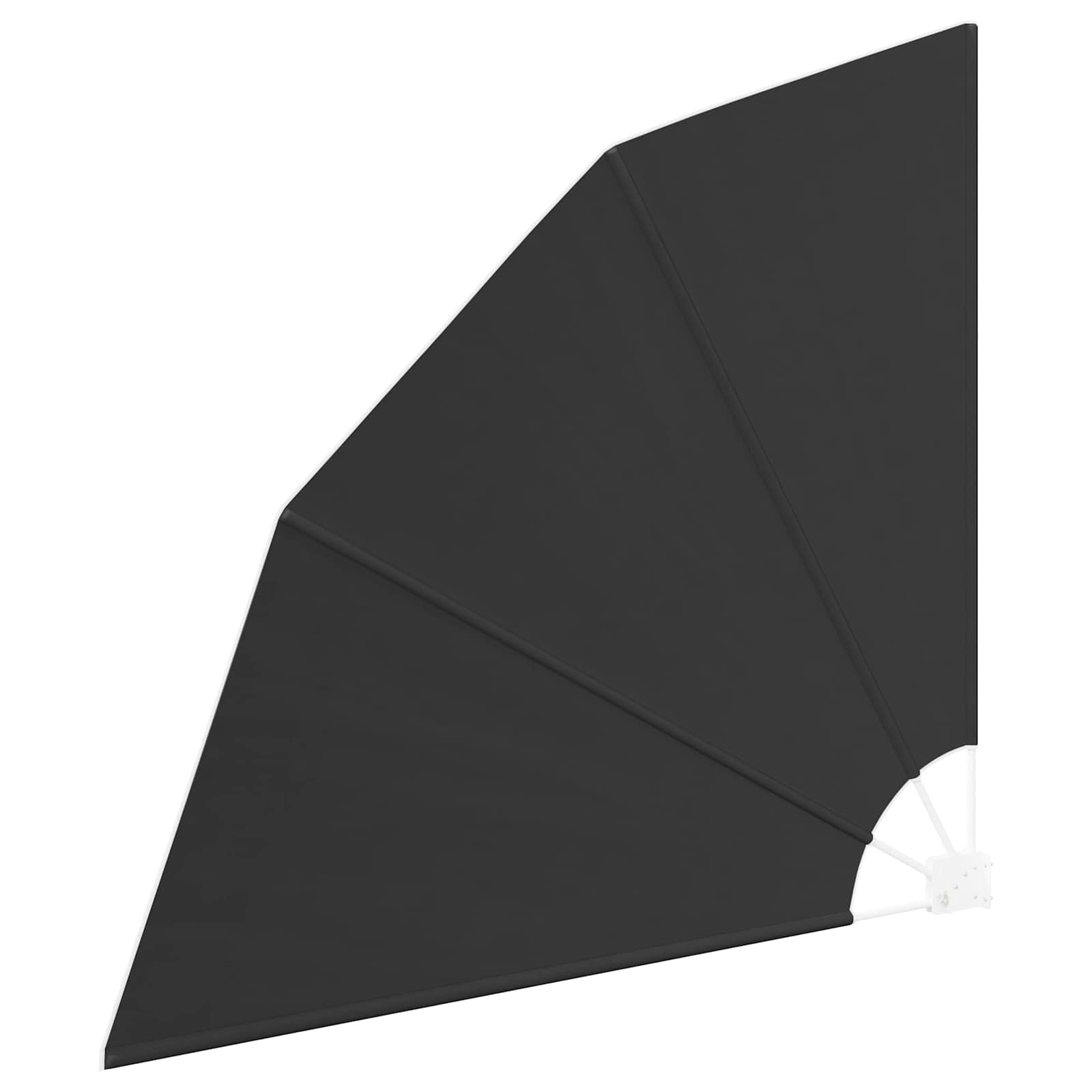 Balkono privatumo ekranas 140 x 140 cm Poliesteris Juoda