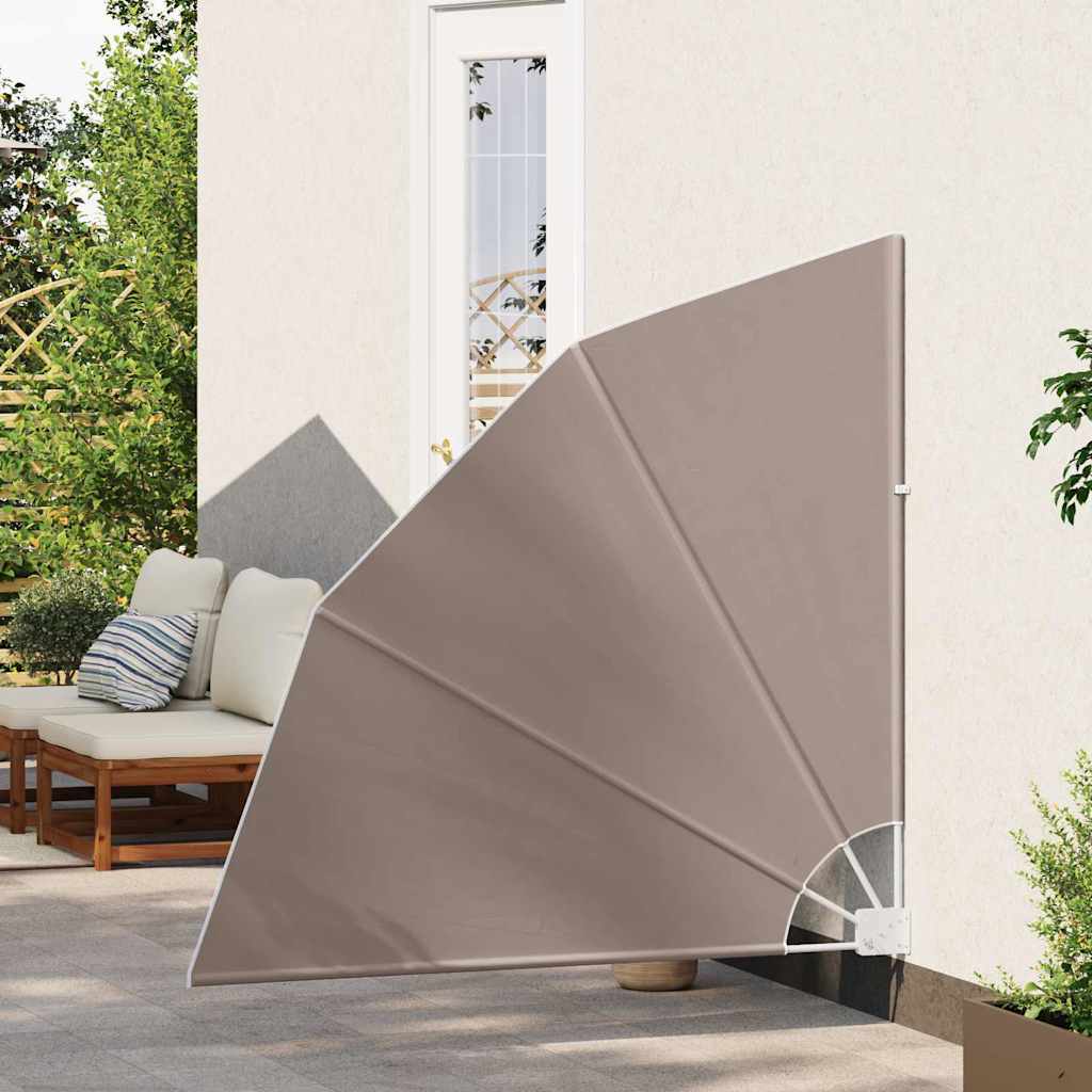 Balkona privātuma ekrāns pelēkbrūns 140 x 140 cm audums
