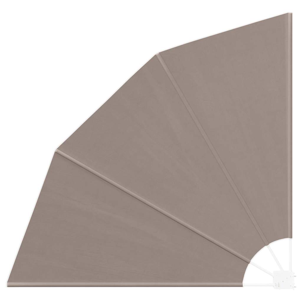 Balkona privātuma ekrāns pelēkbrūns 140 x 140 cm audums