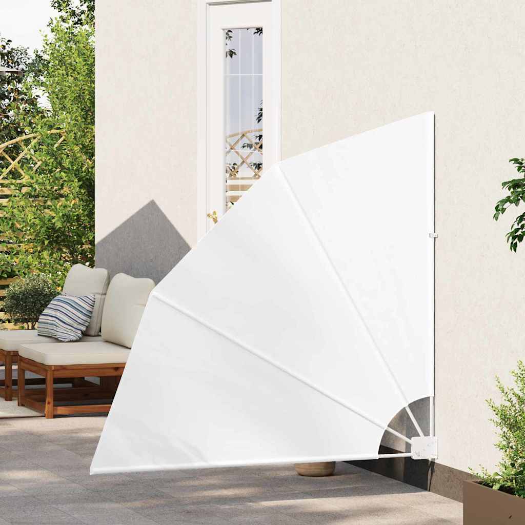 Balkono privatumo ekranas 140 x 140 cm Poliesteris Balta