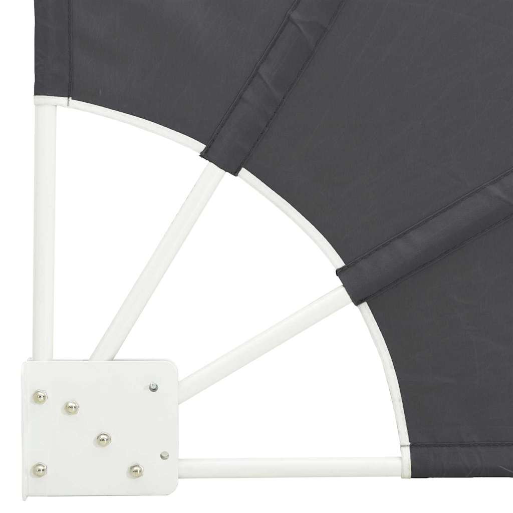 Balkona privātuma siets Melns 210 x 210 cm audums