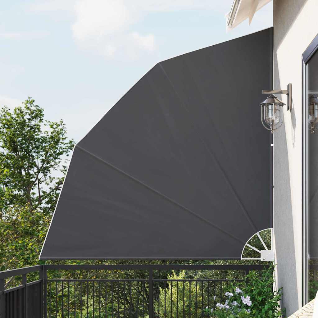 Balkona privātuma siets Melns 210 x 210 cm audums