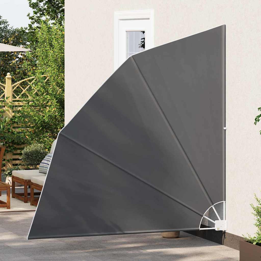 Balkona privātuma siets Melns 210 x 210 cm audums