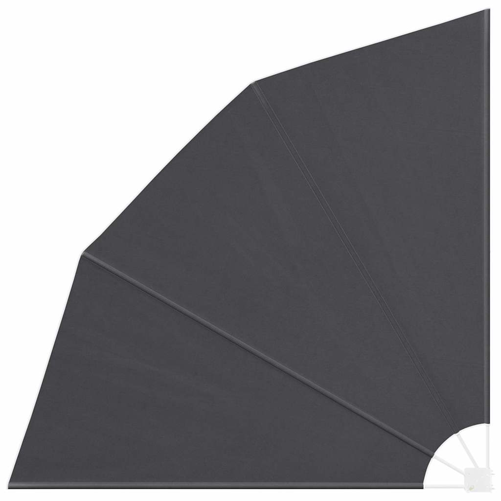 Balkona privātuma siets Melns 210 x 210 cm audums