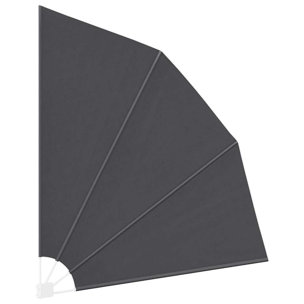 Balkona privātuma siets Melns 210 x 210 cm audums